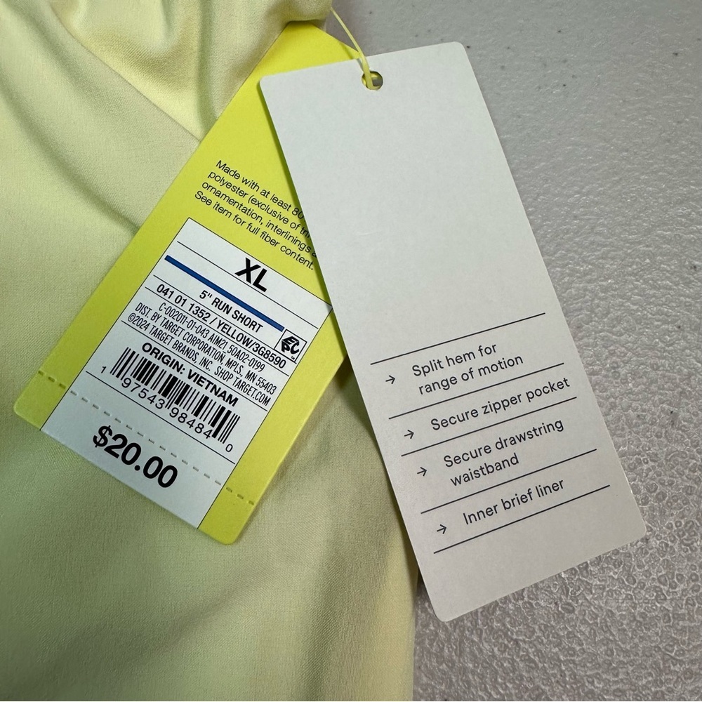 All in‎ Motion Women's Light Yellow Athletic Shorts - Picture 2 of 6